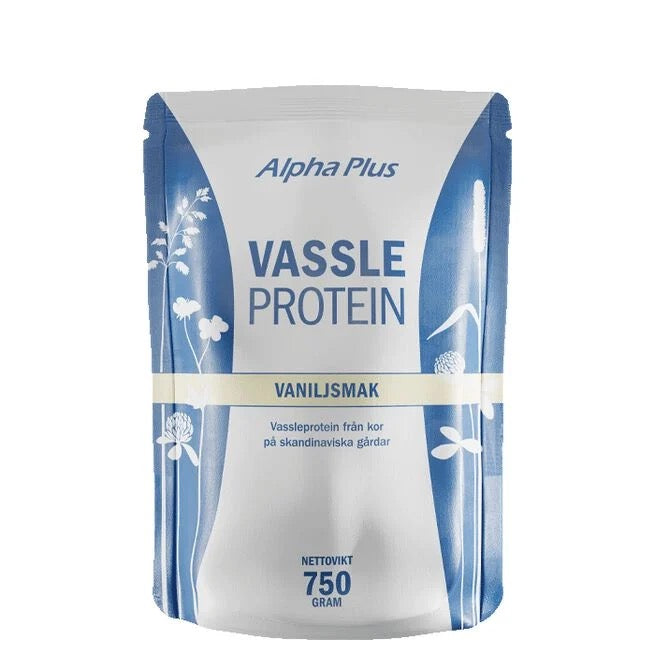 Vassleprotein Vanilj – Alpha Plus | Protein, återhämtning och energi (25 portioner)