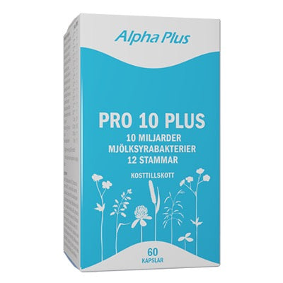 Alpha Plus PRO 10 PLUS -Mage • Immunförsvar • Slemhinnor • Klimakteriet