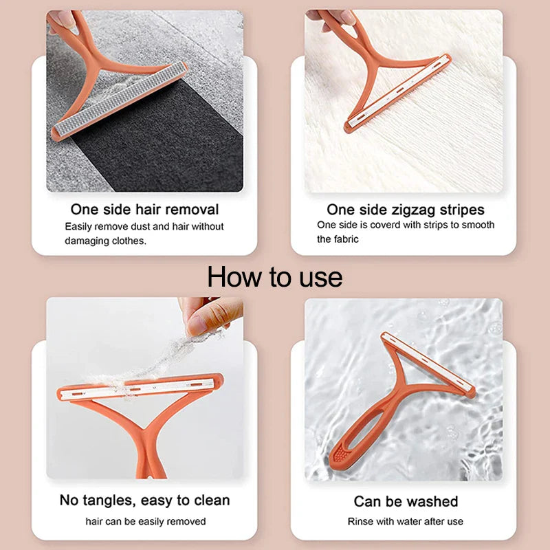 EIRA CLEAN DUO - Dubbelsidig manuell hår- och ludd­borttagare