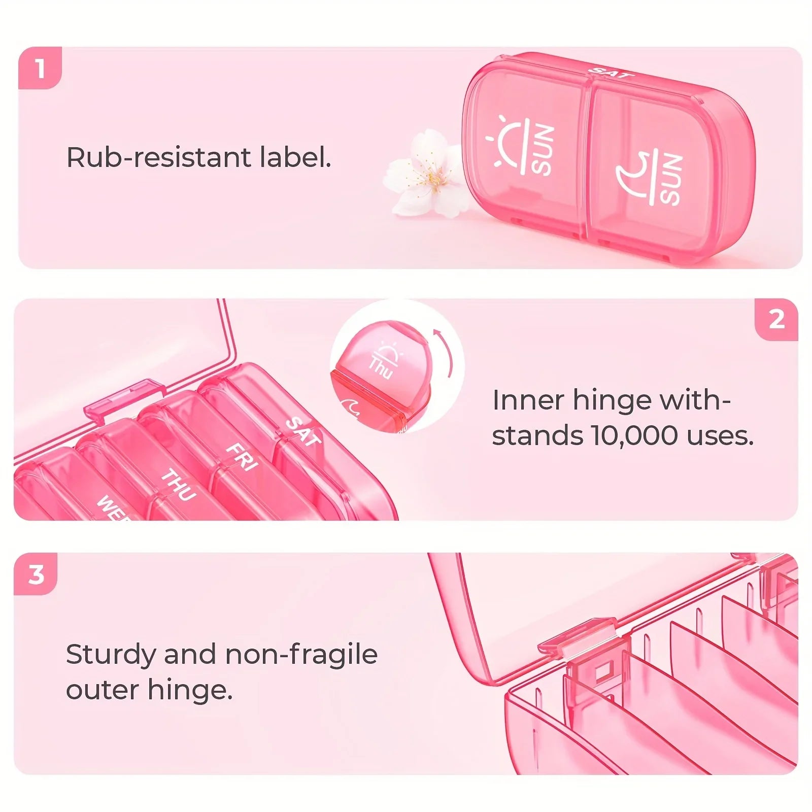 LUNERA ORGANIZER - Veckovis pillerorganiserare